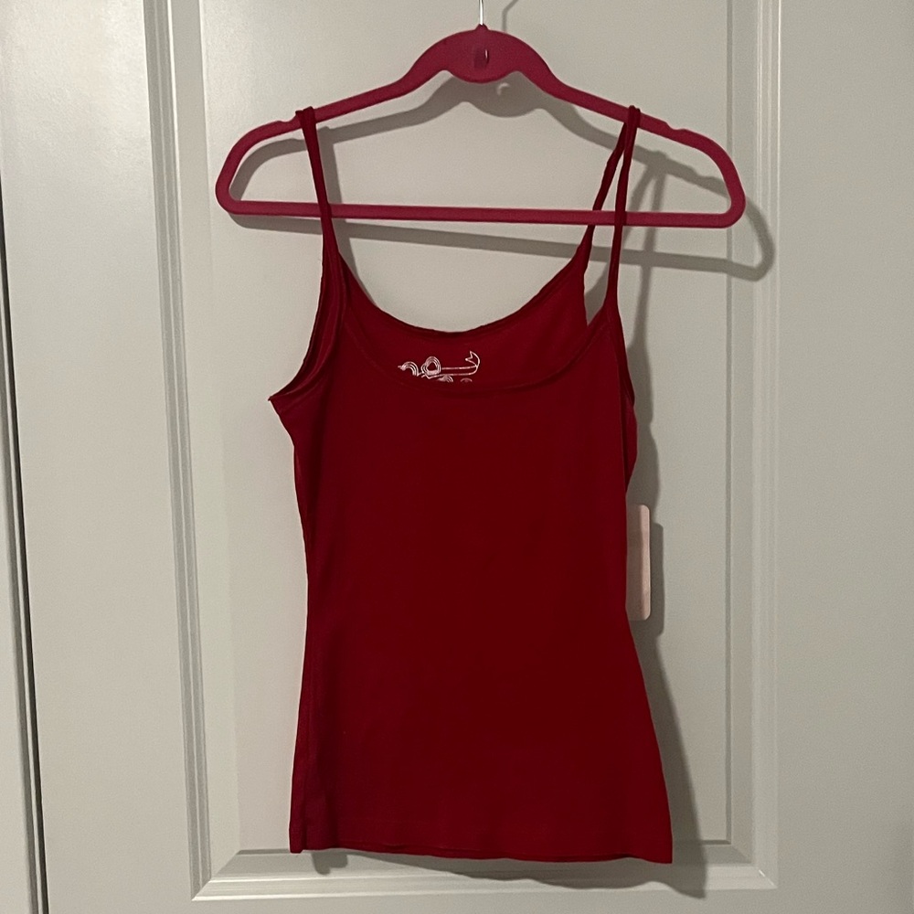 Red Women's Tank Top - Picture 2 of 5